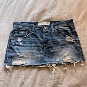 Vintage Abercrombie and Fitch Denim Skirt, Size 6/28